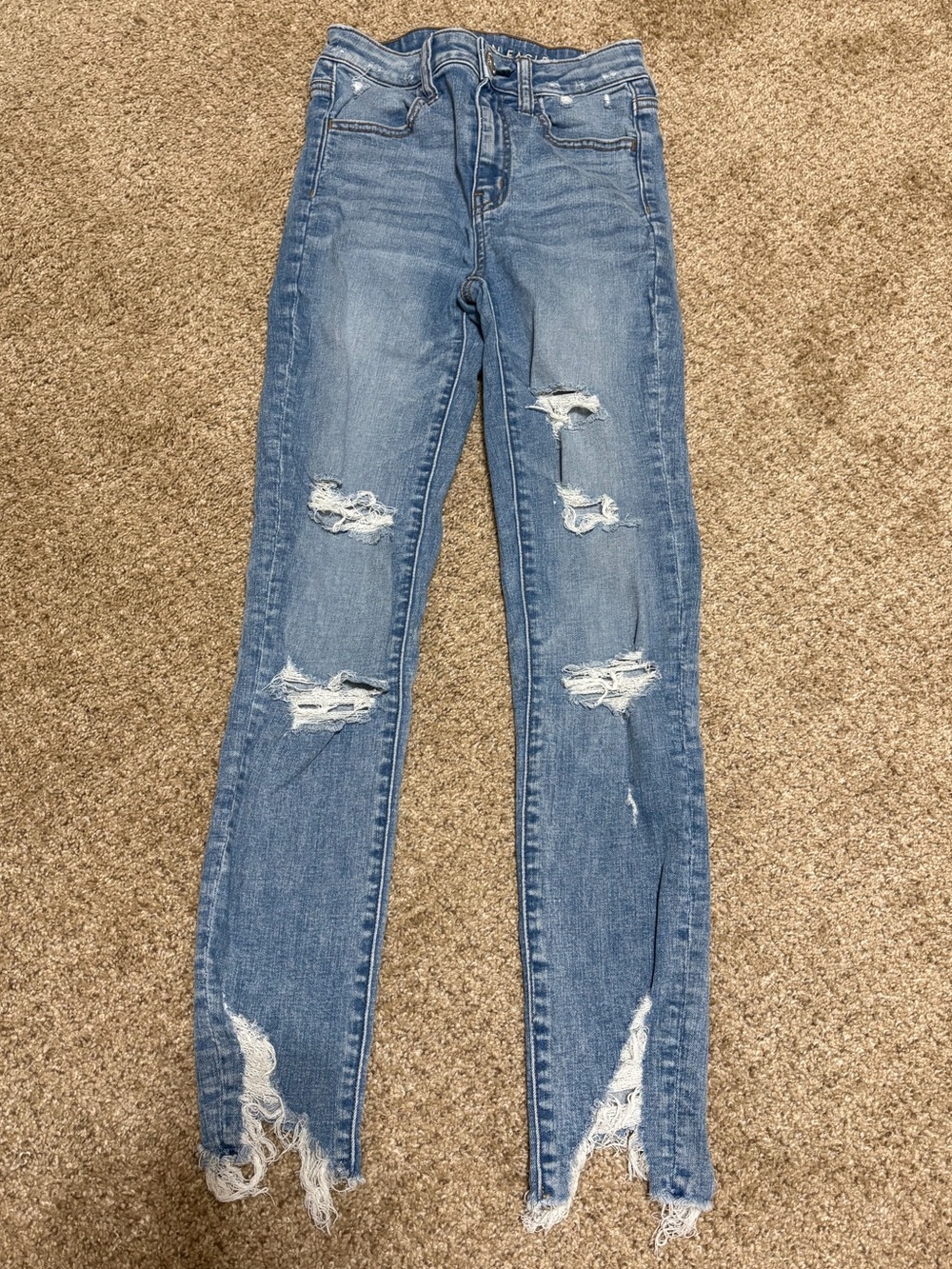 American Eagle Super Hi-Rise Jegging Crop | 0 Long